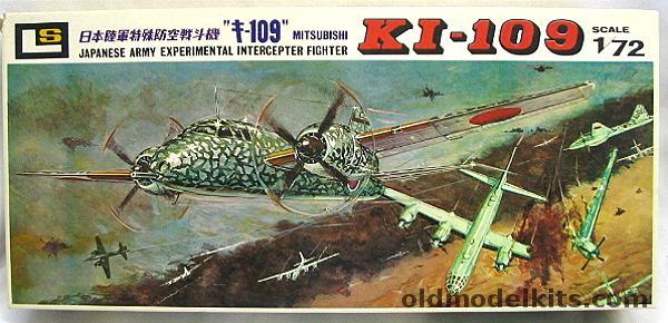 LS 1/72 Ki-109 Army Experimental Interceptor Fighter Clear Fuselage/Cowlings Motorized, 153-450 plastic model kit